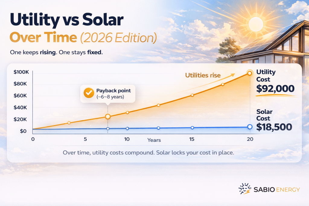 solar vs utility chart