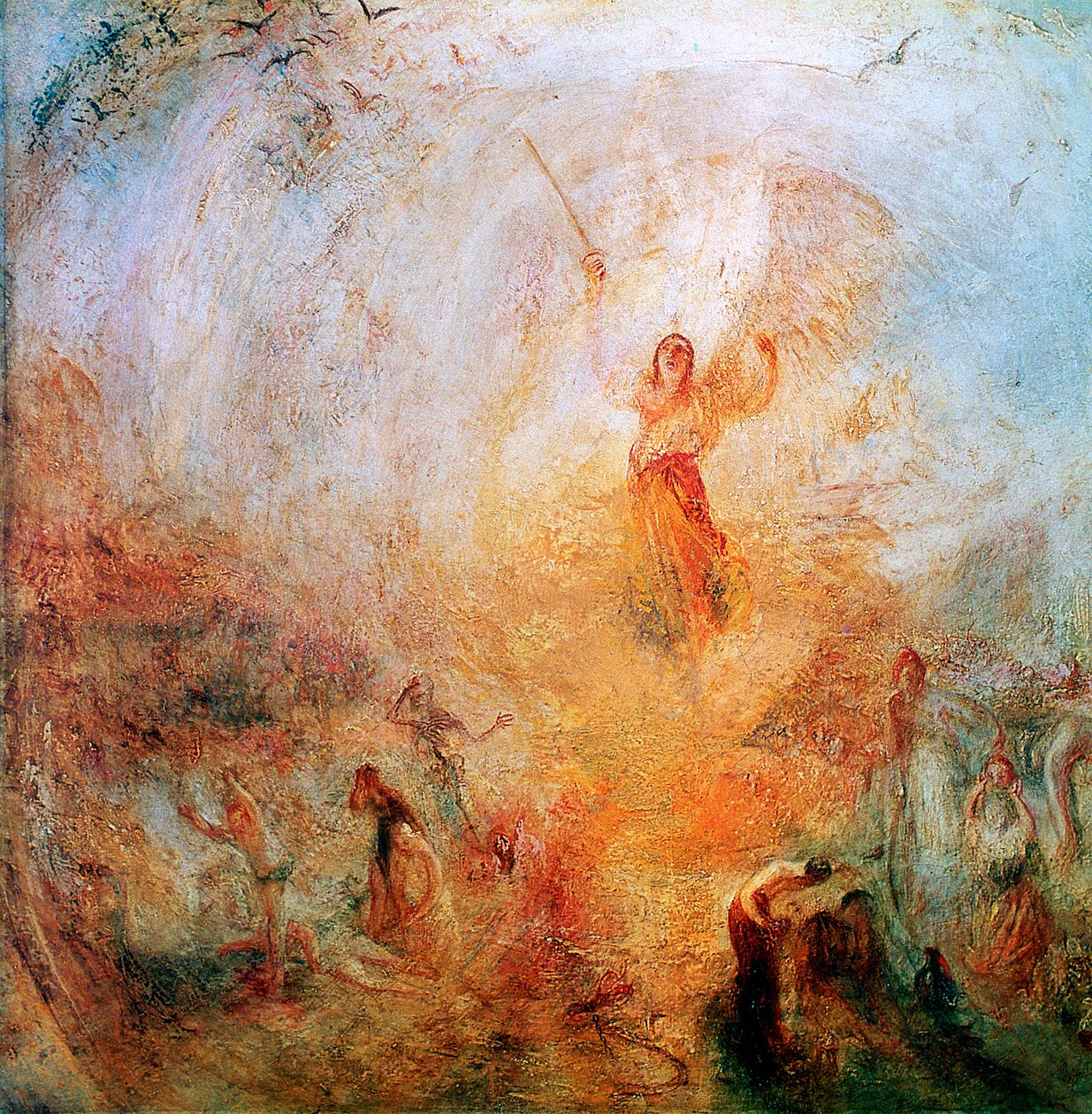 J.M.W. Turner: The Artist Who Painted Sunlight Like Energy the angel standing in the sun 1846