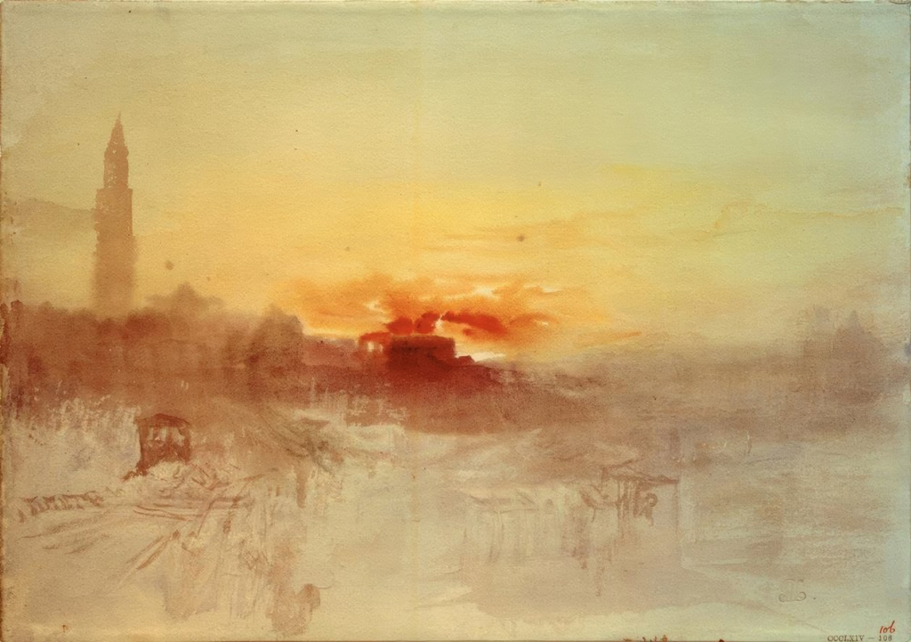J.M.W. Turner: The Artist Who Painted Sunlight Like Energy venice at sunrise from the hotel europa with the campanile